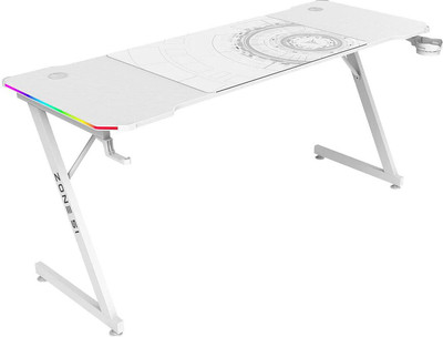 Геймерский стол Zone 51 Trine 160 RGB / Z51-T6R-WH (белый)