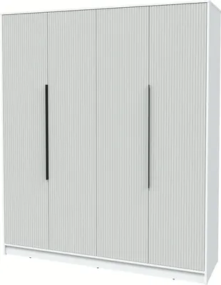 Шкаф Interline Концепт Лайн КТ-Ш4 (белый платинум/грей)