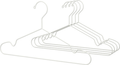 Металлическая вешалка-плечики Ikea Stajlig 002.914.19 (5шт, белый)
