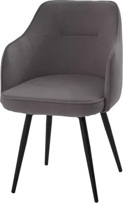 Стул M-City  Лорис 360 поворотный / 635M06174 (B28 темно-серый, велюр/черный каркас)