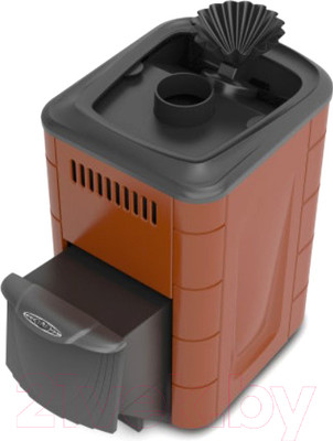 Печь-каменка ТМФ Гейзер Мини 2016 Inox (терракота, ДА, ЗК)