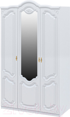 Шкаф Мебель-Неман Орхидея СП-002-13Д2 (белый полуглянец)