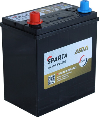 Автомобильный аккумулятор SPARTA Asia 12V L+ рус 350A / B19042P035SC1X (42 А/ч)