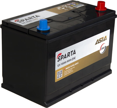 Автомобильный аккумулятор SPARTA Asia 12V R+ Евро 900А / D31100P090SC0X (100 А/ч)
