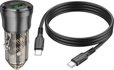 Зарядное устройство автомобильное Borofone BZ25 + кабель Type-C