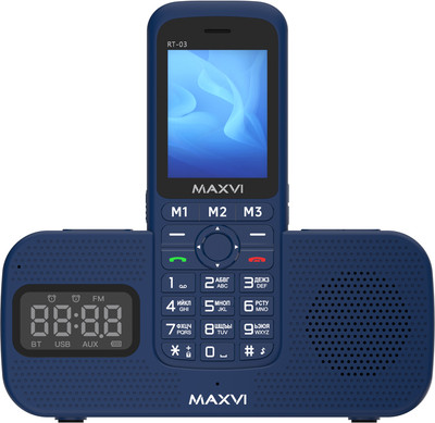 Мобильный телефон Maxvi RT-03 с док-станцией (синий)