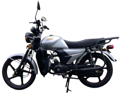 Мопед ХОРС Альфа С фигурным баком (серебристый)