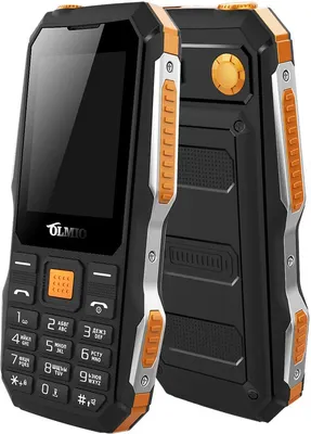 Мобильный телефон Olmio X03 (черный/оранжевый)