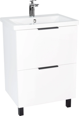 Тумба с умывальником Viant Берлин VBER60MDBEL-T2Y + S-UM-MOD60/1