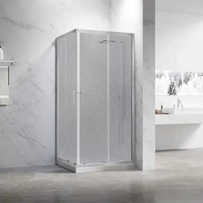 Душевой уголок Veconi 100x90x190 / RV27CH-10090-02-C8 (стекло прозрачное/хром)
