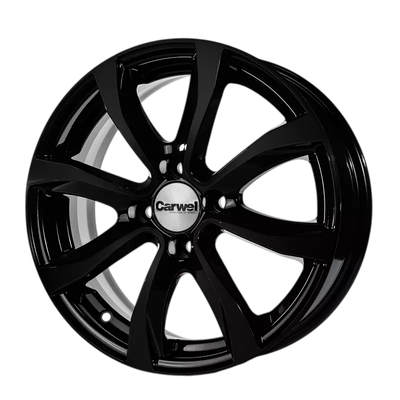 Литой диск Carwel Омикрон 15x6" 4x108мм DIA 65.1мм ET 30мм BK