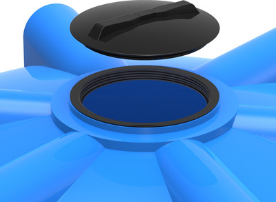 Крышка для бака пластикового Polimer-Group 350мм / AT191 (черный)