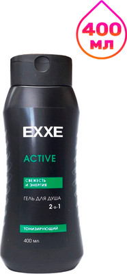 Шампунь-гель для душа Exxe 2в1 Active Тонизирующий (400мл)