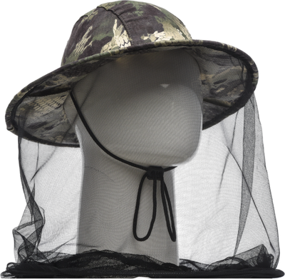 Накомарник для охоты и рыбалки Huntsman Антигнус c кольцом Зеленый питон Смесовая (р.58)