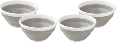 Складная миска Berossi Compact / ИК 22365000 (4шт, дымчато-серый)