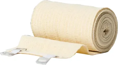 Бинт эластичный MEK Вязаный с лайкрой компрессионный ленточный средней растяжимости (0.08x4м)