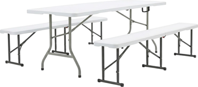 Комплект складной мебели Sundays AC-Z180/AC-ZD183C (белый)