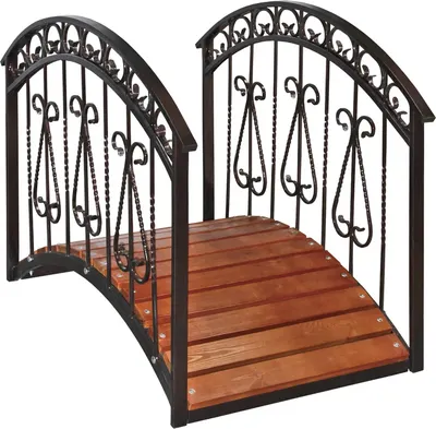 Мостик декоративный Комплект-Агро Мостик с металлическими поручнями / KA6020