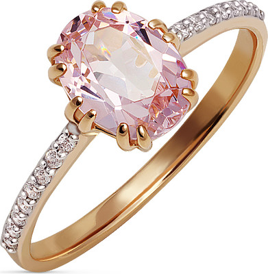 Кольцо из желтого золота Кристалл CK14400226773 (р.19)