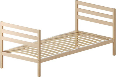 Односпальная кровать Домаклево Акация 90x190+С3+С3 (натуральный)