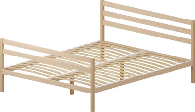 Двуспальная кровать Домаклево Акация 160x190+С3+С1 (натуральный)