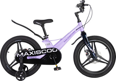 Детский велосипед Maxiscoo Space Deluxe 18 2026 / MSC-S1854D (лавандовый матовый, разобранный, в коробке)