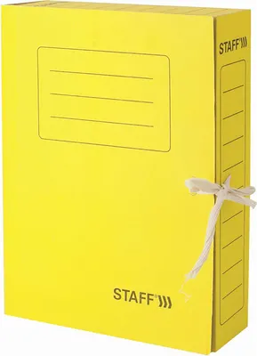Папка картонная Staff А4 / 128873 (желтый)