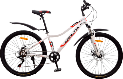 Велосипед DeltA Flex / FLEX26.14.WT (26, белый, разобранный, в коробке)