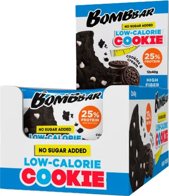 Набор протеинового печенья Bombbar Печенье-крем (12x40г)