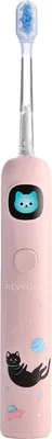 Детская звуковая зубная щетка Revyline RL 095 Kids / 9098 (розовый)