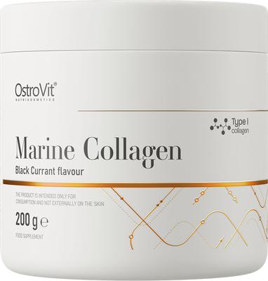 Коллаген OstroVit Marine (200г, черная смородина)