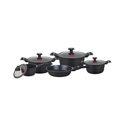 Набор кухонной посуды UCC LIFE UC23309 (черный)