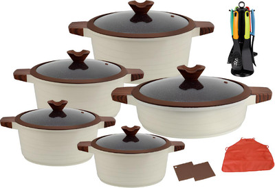 Набор кухонной посуды UCC LIFE U-SC020 (бежевый)