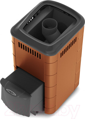 Печь-каменка ТМФ Тунгуска 2017 Carbon (терракота, ДА)