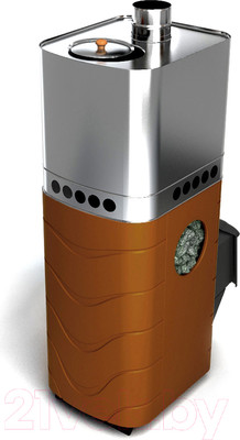 Печь-каменка ТМФ Бирюса 2013 Carbon (терракота, ДА, ЗК)