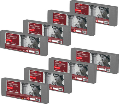 Пластилин скульптурный Brauberg Art. Секреты художника / 881171 (8кг, серый, мягкий)