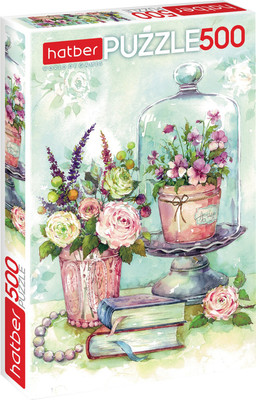 Пазл Hatber Акварельные букеты / 500ПЗ2_18088 (500эл)