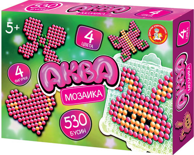 Развивающая игра Десятое королевство Аквамозаика Бабочки, сердечки / 06016