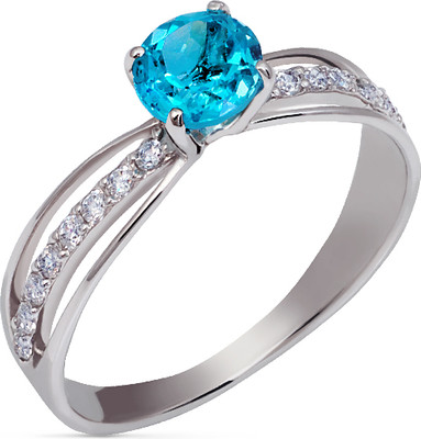 Кольцо из белого золота Кристалл CD89600226773 (р.19)