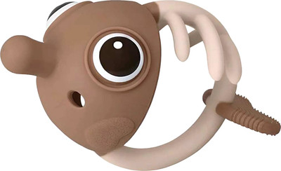Прорезыватель для зубов Mombella Рыбка / 02105 (кофейный)