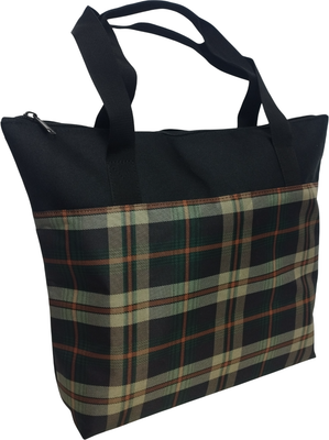 Сумка хозяйственная No Brand 202 (черный/клетка)