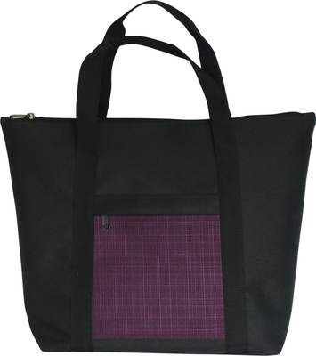 Сумка хозяйственная No Brand 204-1 (черный/бордовый)