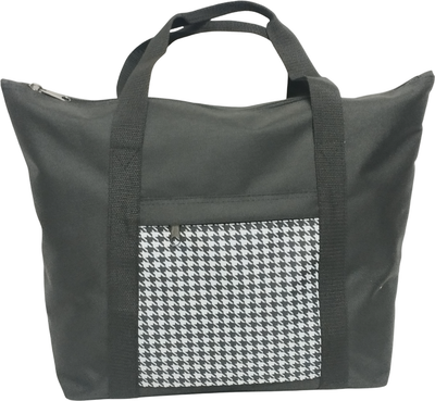 Сумка хозяйственная No Brand 204-4 (черный/лапки)