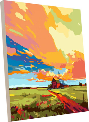 Картина по номерам PaintLine Закат за городом / PL-00397