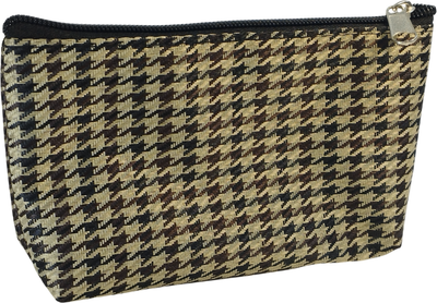 Косметичка No Brand 335-1 (бежевый/коричневый/черный)