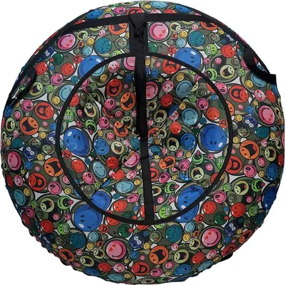 Тюбинг-ватрушка Emi Filini Design Lux 100см (веселые рожи)