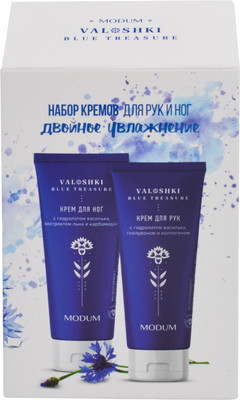 Набор косметики для тела Modum Valoshki Двойное увлажнение Крем для рук+Крем для ног (2x75г)