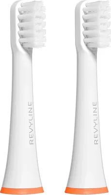 Набор насадок для зубной щетки Revyline RL 050 Kids / 7948 (2шт, белый/оранжевый)