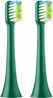 Набор насадок для зубной щетки Revyline RL 040 New Green Dragon / 7946 (2шт, зеленый)