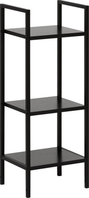 Стеллаж Импэкс Leset Стилвуд 13 узкий 3 полки  (черный/черный)